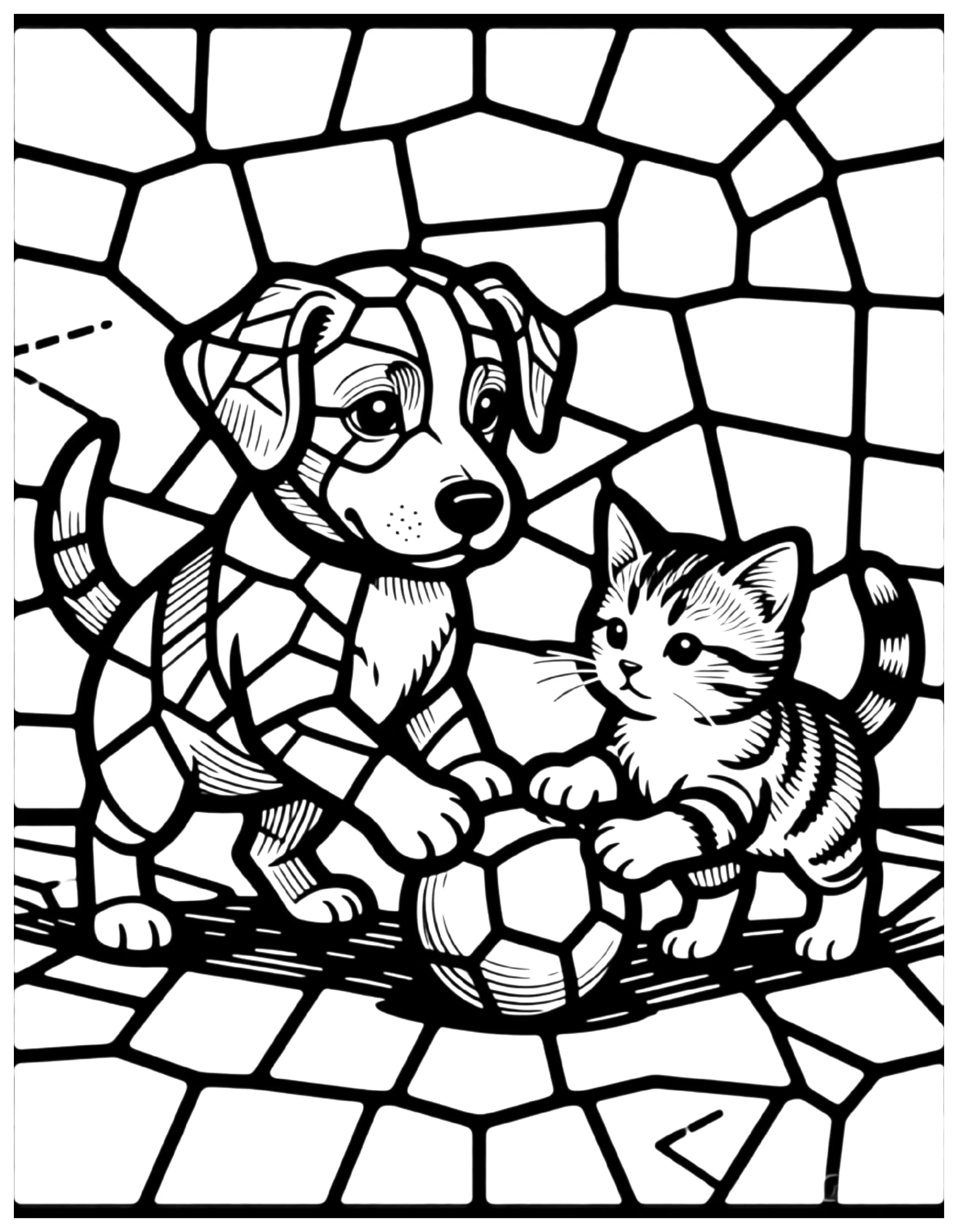 Stained Glass alternate art style sample