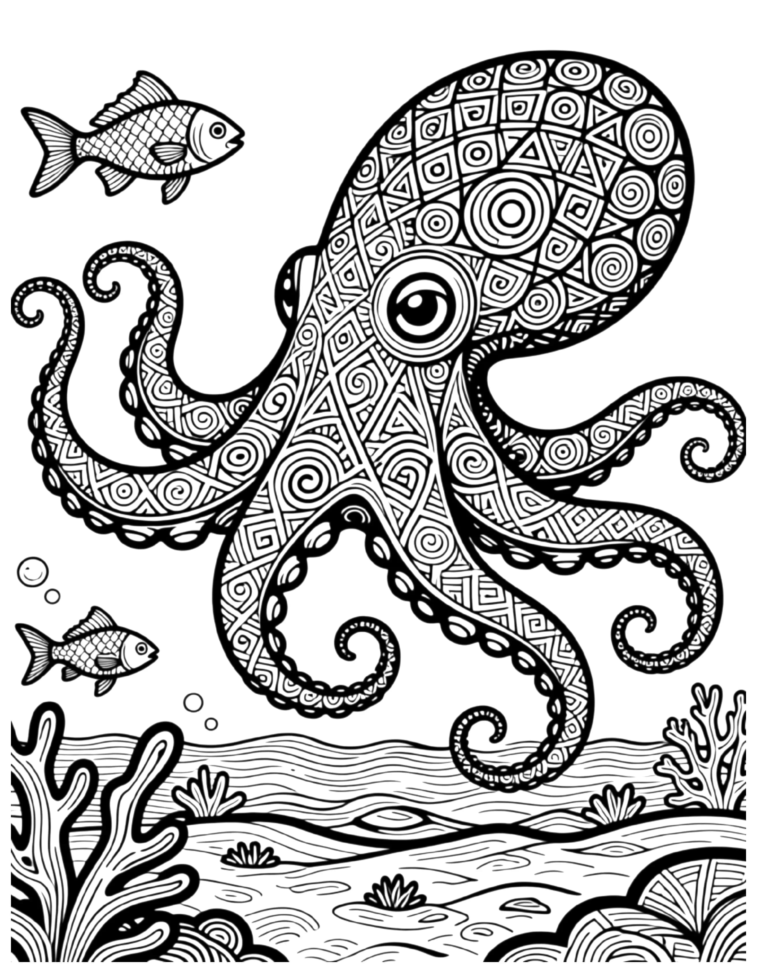 Zentangle art style sample