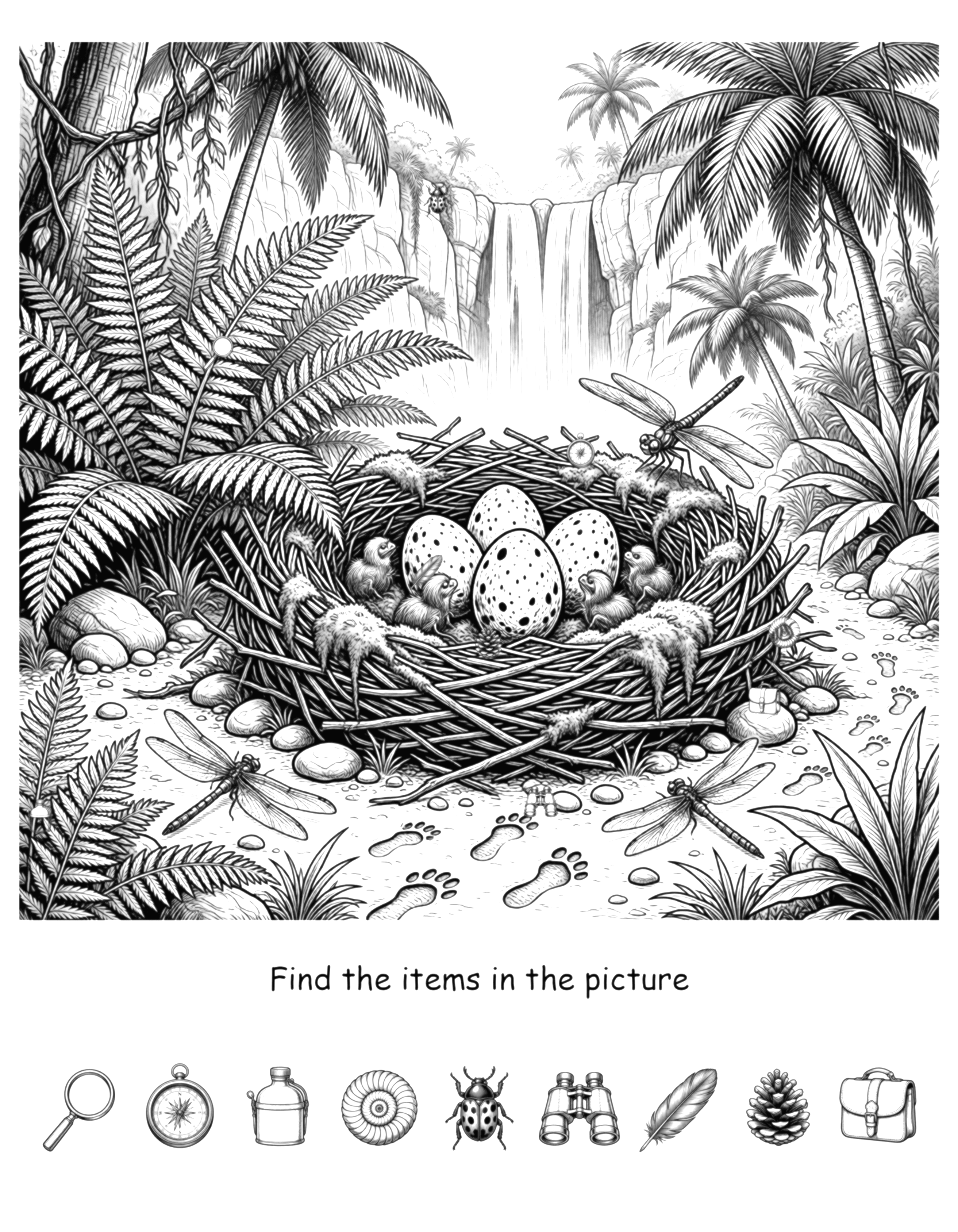 Hidden Objects puzzle sample