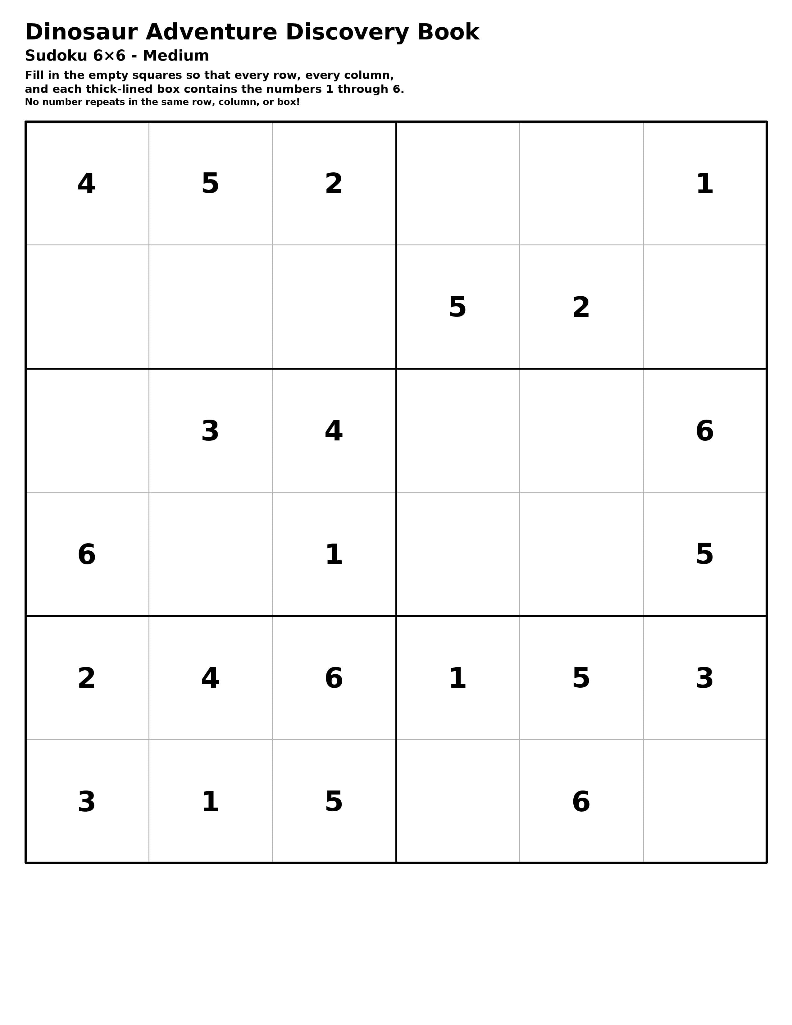 Sudoku puzzle sample
